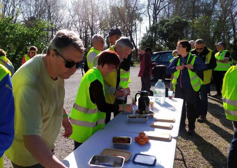 Ravitaillement à mi-parcours